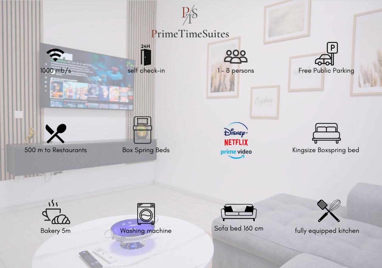 Primetime Suite Fuer 8+Kueche/Wifi Essen Exteriér fotografie